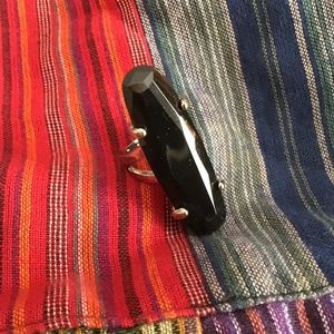 Costume ring. black stone 7